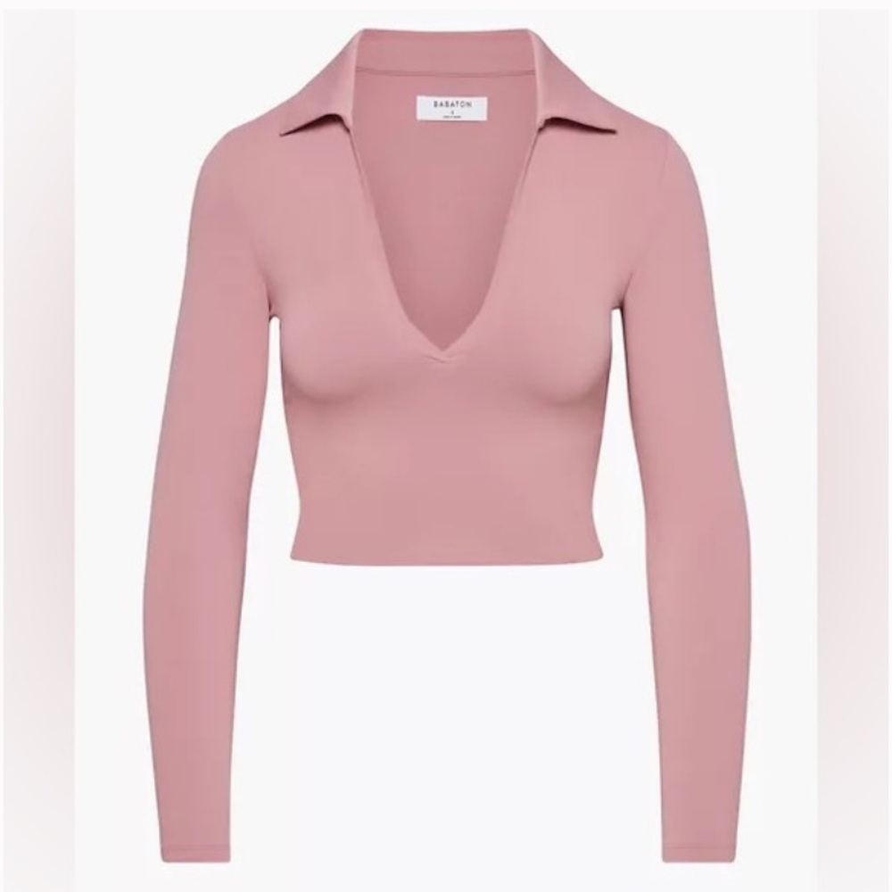 ARITZIA BABATON CONTOUR POLO LONGSLEEVE